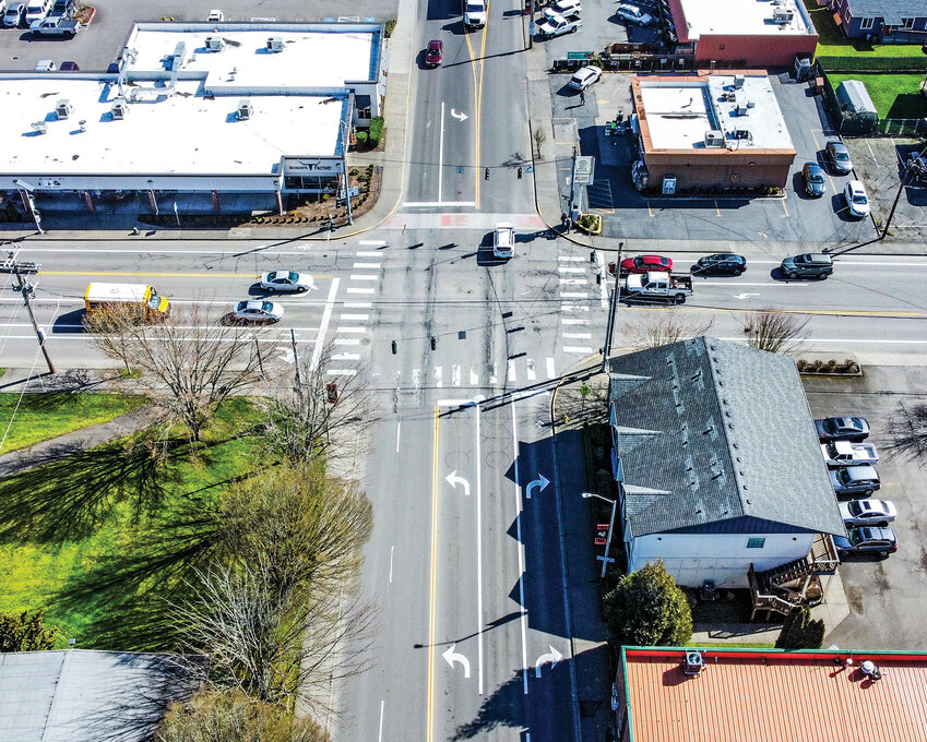 Battle Ground city engineer Ryan Jeynes said the city has identified eight intersections that have a failing concurrency grade, with traffic volumes exceeding capacity, long delays and stop-and-go traffic. The intersection of Main Street and Parkway Avenue is slated for signal improvements at a later date.