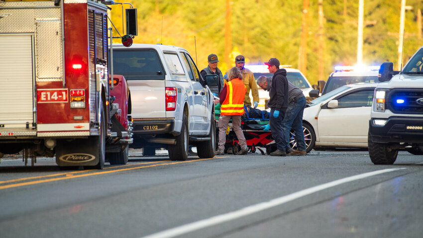 A suspected DUI crash on U.S. Highway 12 in 2022.