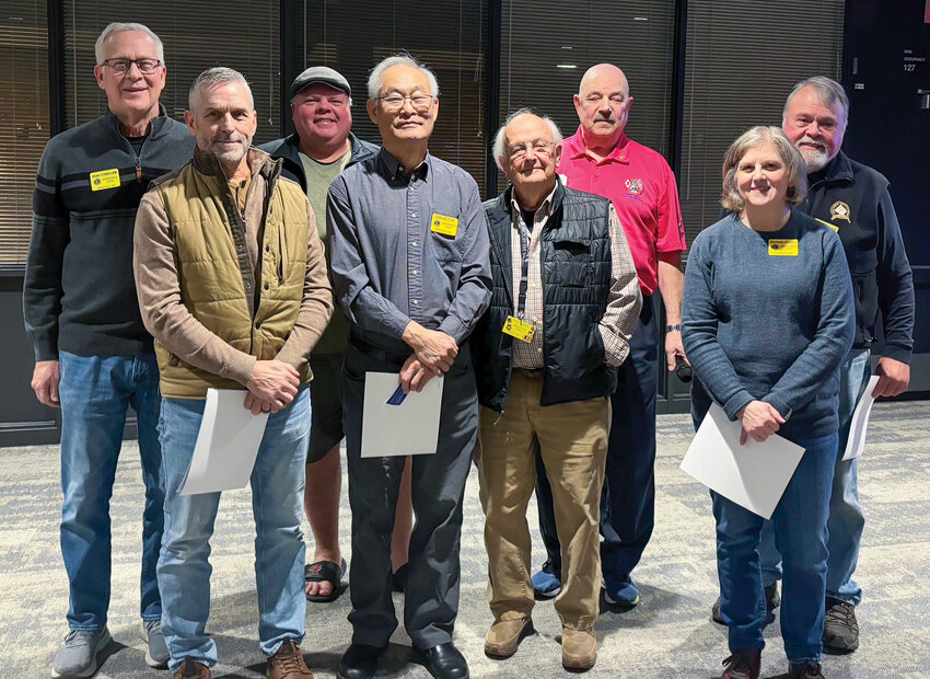 The Ridgefield Lions Club welcomed new members Scott Amren, David Chi and Michelle Coggin during its January monthly meeting.
