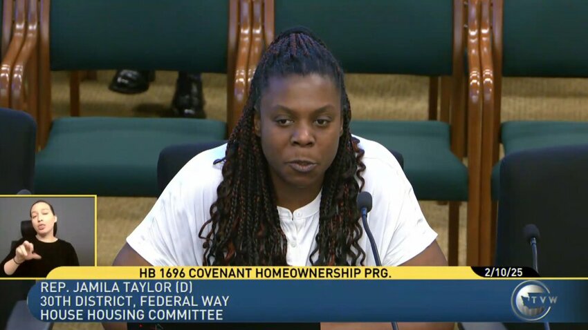 Rep. Jamila Taylor testifying on HB 1696 to expand the Covenant Home Ownership Act for race based housing loans.