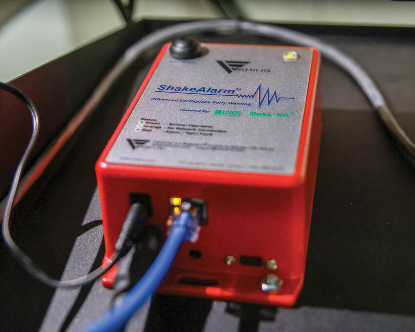 On Tuesday, Feb. 25, the Battle Ground Public Schools District tested its new ShakeAlert earthquake early warning system at Amboy Middle School. The early warning system is capable of warning a minute or more before a 5.0 or greater earthquake might threaten the region.