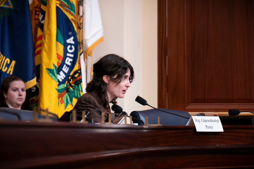 U.S. Rep. Marie Gluesenkamp Perez testifies before the House Veterans&rsquo; Affairs Subcommittee on Health in support of her bipartisan Rural Veterans Transportation to Care Act last year.