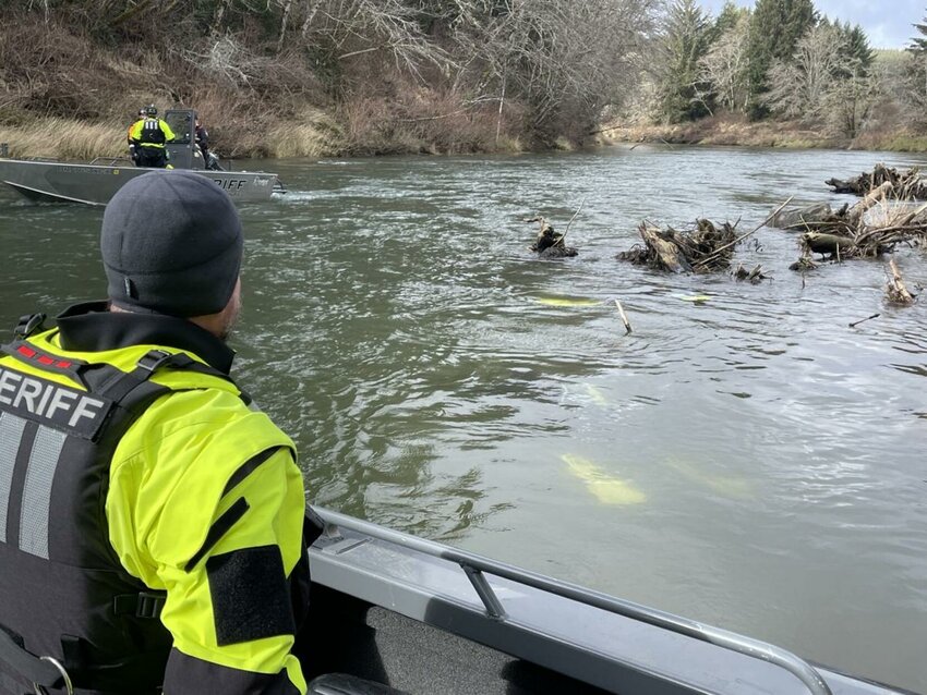 People are searching for Dane Paulsen, 2, in the water and on land.