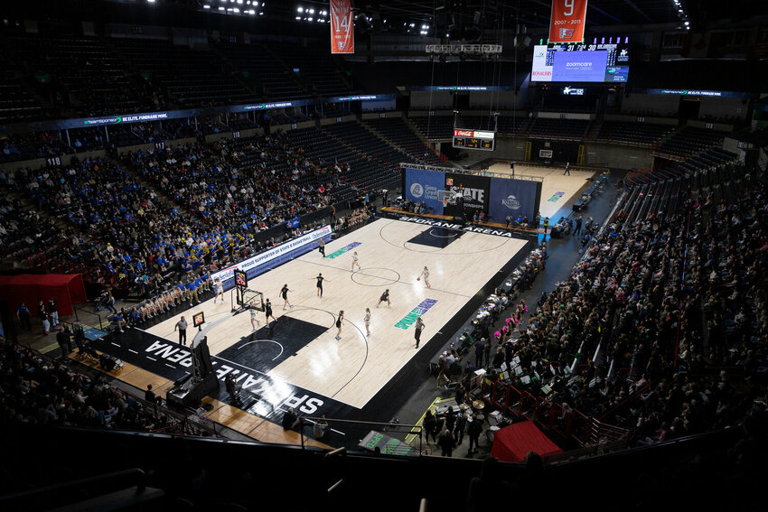 The WIAA 2B Girls State Championship game at the Spokane Arena on Saturday, March 8.
