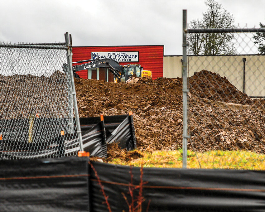 Work began early last week on a 21,390-square-foot Tractor Supply store that will go in the Scotton Landing development in Battle Ground in the vicinity of the Columbia Credit Union and Chipotle area of the Walmart development.