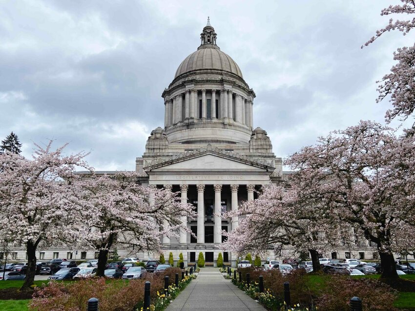 The Washington state Capitol on March 27, 2025. (Photo by Jacquelyn Jimenez Romero/Washington State Standard)