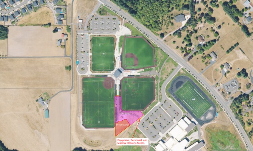Ridgefield Outdoor Recreation Complex facilities in the work zone will close until May while a fieldhouse and new facilities are built at the batting cages for year-round usage.