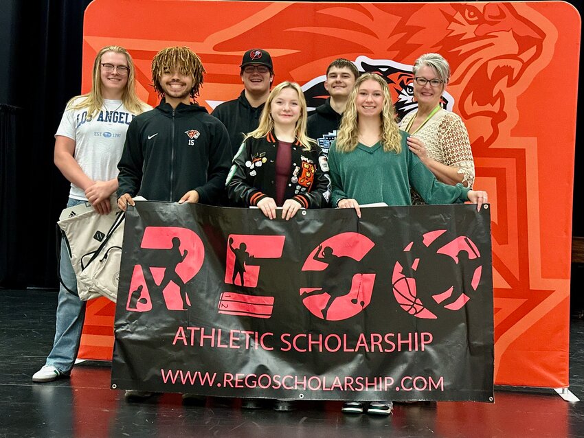 Battle Ground High School student-athletes were awarded monetary funds from the Rego Athletic Scholarship last week.