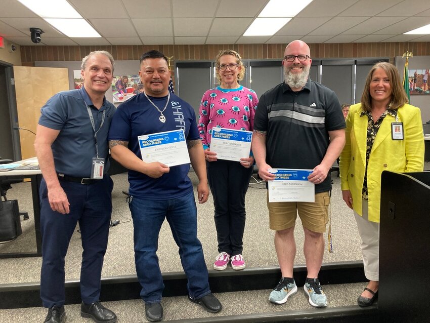 Battle Ground Public Schools awarded employees who embody the district&rsquo;s values in the March Employee Recognition Awards.