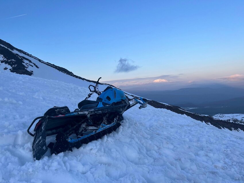 The Volcano Rescue Team responded to assist an injured skier on Mount St. Helens Saturday, April 19.&nbsp;