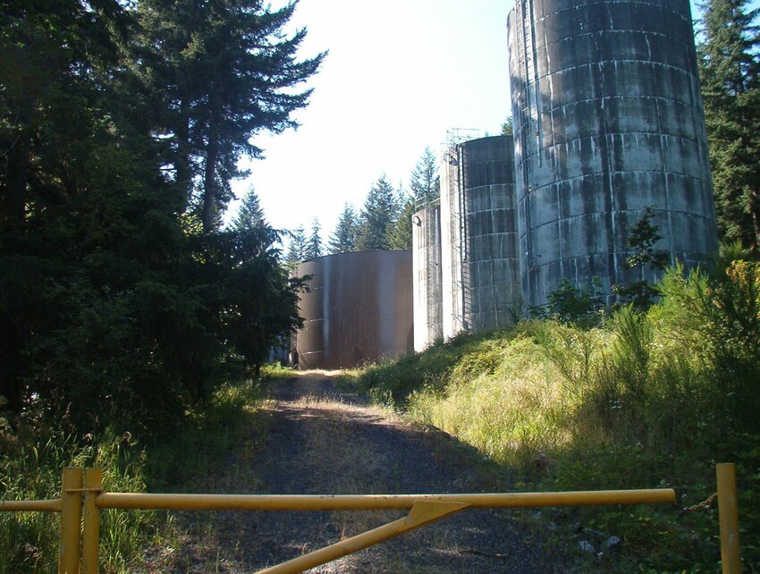 The old concrete water reservoirs for the City of Battle Ground will soon be demolished for the construction of a welded steel storage reservoir that can hold 2.5 million gallons of water.