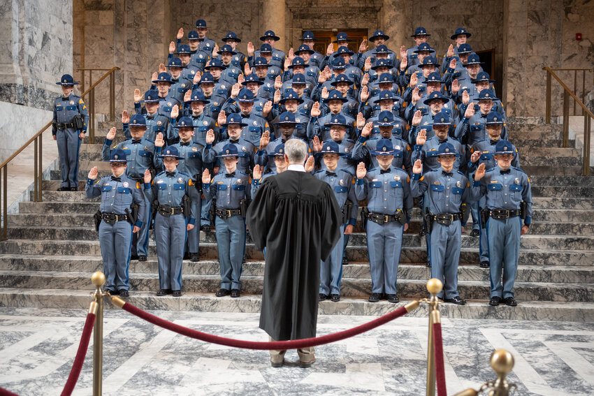 The Washington State Patrol (WSP) announced this week that it has added 57 new troopers to its ranks during the 120th Trooper Basic Training (TBTC) and 3rd/4th Trooper Lateral Training Class graduation ceremony held at the state Capitol Rotunda.