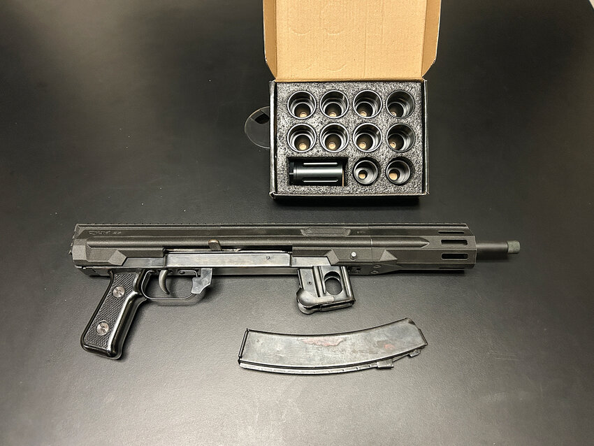 A Salem, Oregon, man attempted to trade a full automatic submachine gun for an all-terrain vehicle (ATV) in Woodland on Wednesday, June 4.
