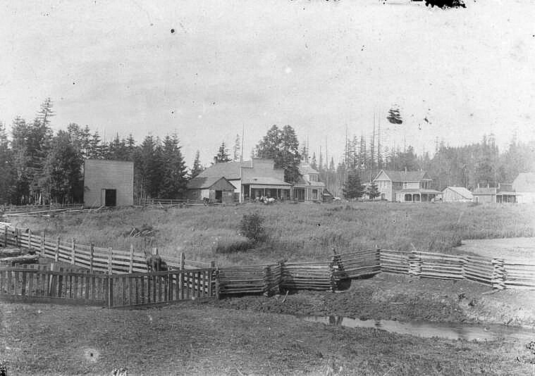 Battle Ground's Main Street is pictured in this undated photo, likely in the late 1800s or early 1900s.