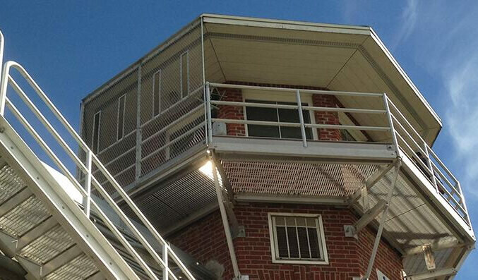 A tower at the Washington State Penitentiary in Walla Walla. (Photo courtesy of Department of Corrections)