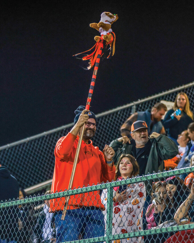 Battle Ground High School super fan Ben Lemons brings the energy to District Stadium on Fridays during Battle Ground Tiger home games.