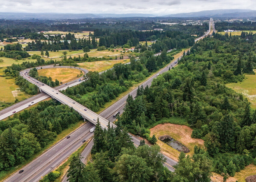 The Ridgefield City Council was presented a map that showed seven potential alignments for a new road connecting south Ridgefield to Interstate 5 at the state Route 502 (Northeast 219th Street) interchange roughly two and a quarter miles south of the Pioneer Street interchange during a council meeting on June 23.