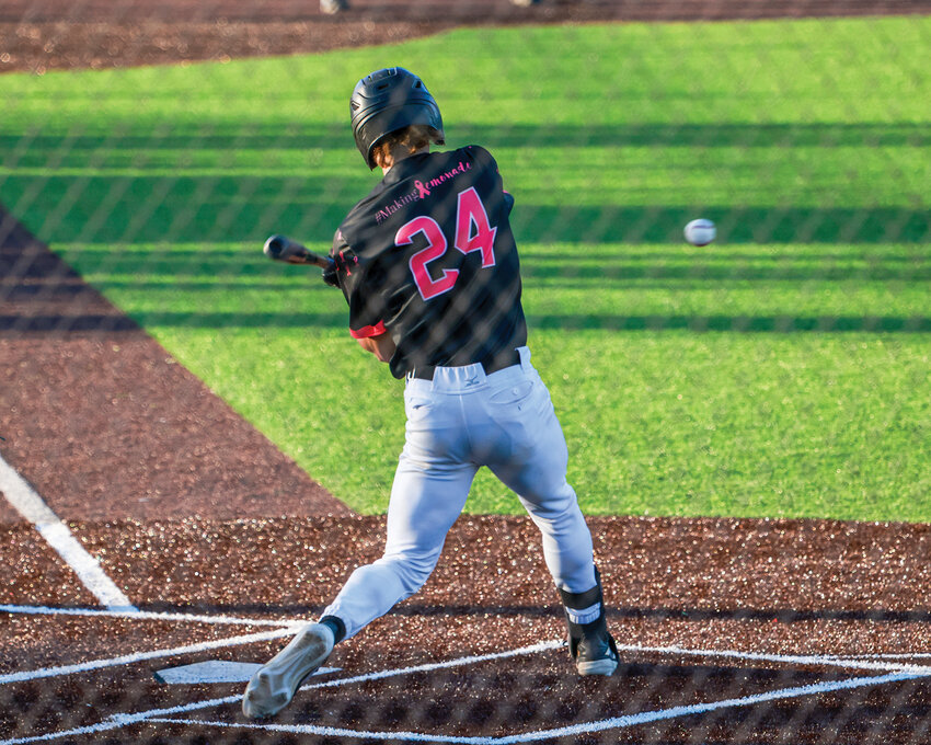 Ridgefield Raptors right fielder Dylan Osbourne recorded two hits and two RBIs while sporting the Pink Lemonade jersey in a 9-4 win over the Cowlitz Black Bears on Thursday, July 17.