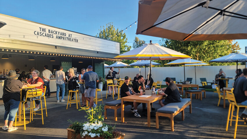 The Backyard at Cascades Amphitheater is the new VIP lounge and provides a full-service bar, unique menu items, fun games, a live DJ and more.