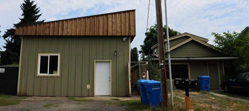 The site of a Feb. 25 drug raid, taken on Thursday, Aug. 28., in South Kelso. Illicit drugs were found in the unit on the left during the raid, but the home on the right, where different people live, was also searched.
