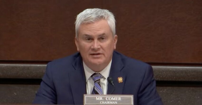 House Oversight Committee Chair Rep. James Comer, R-Ky., speaks at a committee hearing. (Courtesy Oversight Committee)