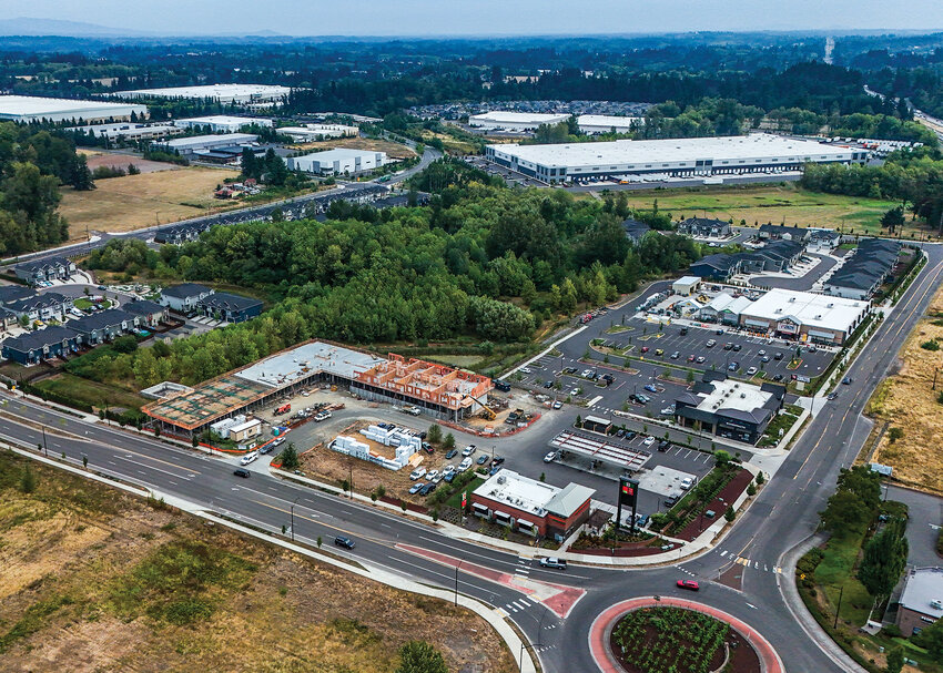 The city of Ridgefield is planning to bring mixed-use concepts to the east side of Interstate-5, where retail, industrial and residential have been filling the land over the years. Construction progressed at the mixed-use 55-and-older concept, Kirkland Senior Living, on Wednesday, Sept. 3, as the first floor will include commercial opportunities while the remaining floors will house senior assisted living.
