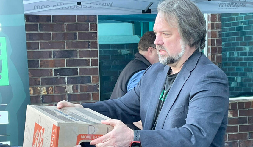 Let's Go Washington, the political committee founded by Brian Heywood (above), is gathering signatures for two new initiatives focused on parental rights and transgender girls participating in school sports. (Photo by Jerry Cornfield/Washington State Standard)
