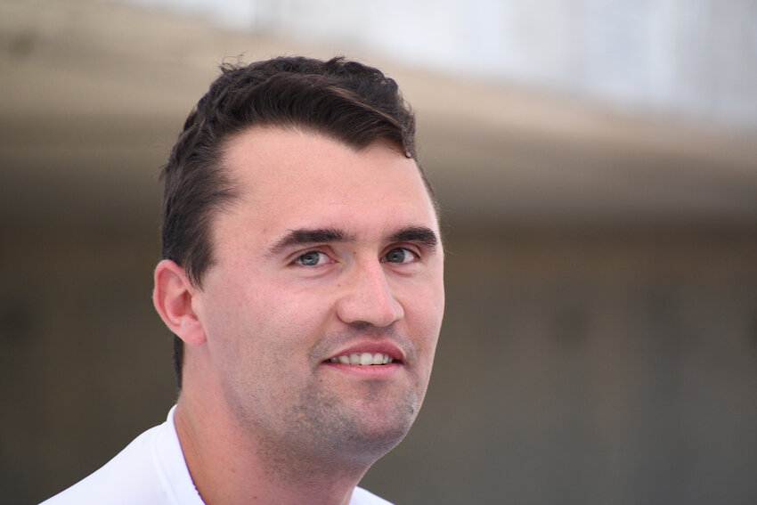 September 10, 2025, Orem, Utah, USA: Right-wing pundit CHARLIE KIRK, the CEO and co-founder of the conservative youth organization Turning Point USA, before he was shot Wednesday during an event at Utah Valley University.