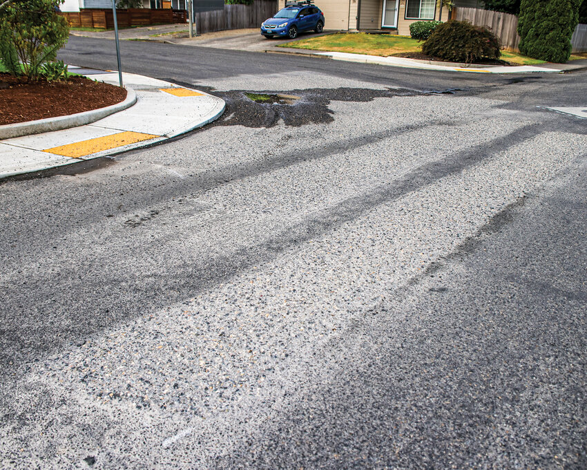 Repairs to a 2024 chip seal job on Northwest Fourth Street in Battle Ground were completed in August, as the road is soon to receive a slurry seal, according to the city of Battle Ground.