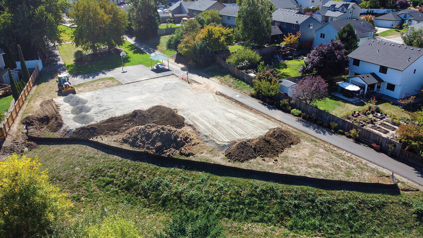 Construction to lay an asphalt pad for pickleball courts at Heritage Park began last week in La Center. The city council approved the project on Wednesday, September 24, which is expected to conclude in October.
