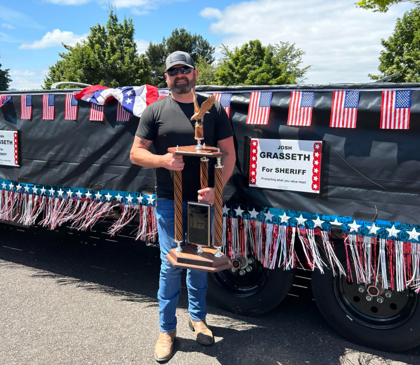 Joshua Grasseth, Wahkiakum County Sheriff candidate, did not respond to InvestigateWest for comment. Police accountability advocates say his campaign is an example of why Washington needs stricter sheriff requirements.