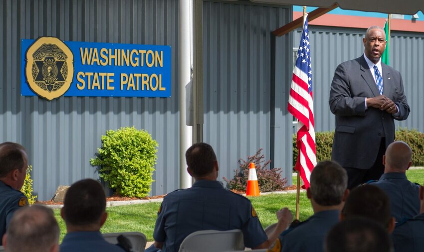 Washington State Patrol Chief John Batiste in this photo provided by the state patrol.
