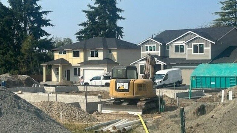 New homes under construction in Federal Way, WA Sep. 3, 2025.