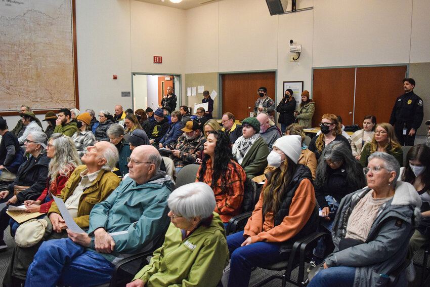 Nearly 100 people attended the Clark County Council meeting on Wednesday, Jan. 28, to speak during public comment on a potential immigration-related statement and recent ICE actions. A proposed statement will be presented before the council at a future meeting.