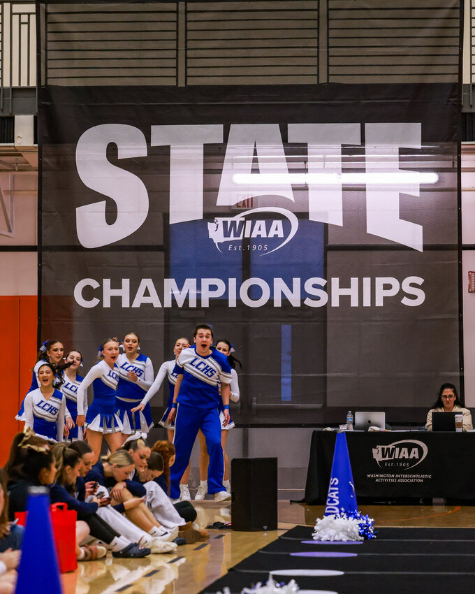 The La Center High School cheer squad performed at the State Cheer Championships for the first time in school history on Saturday, Feb. 7.