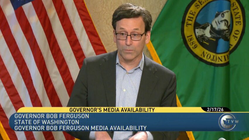 Gov. Bob Ferguson from TVW press conference Feb. 17, 2026