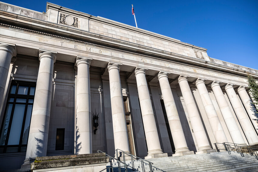 The Temple of Justice is pictured on Thursday, Feb. 19, in Olympia.