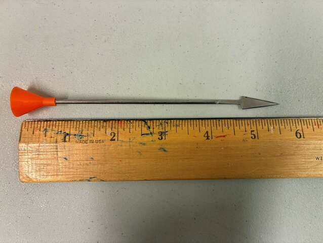 Razor-tipped darts recovered from a residence in the 100 block of Southeast 17th Way, Battle Ground, were confiscated Feb. 17 as evidence for an investigation into local wildlife shootings.