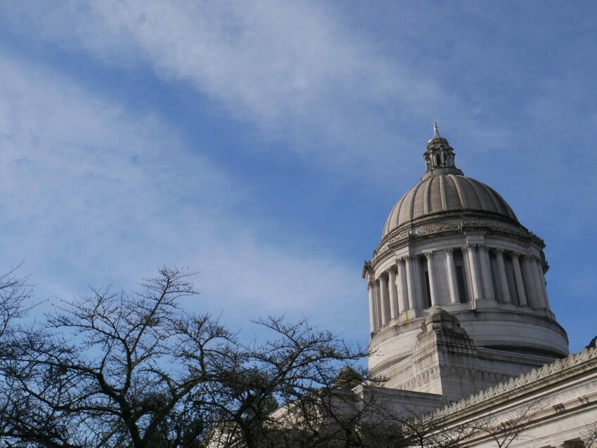 The dome at the Washington state Capitol.