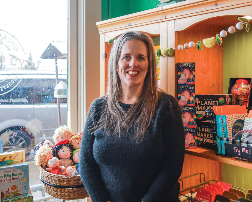 Tara Nathan, owner of Toys On Main, located in Ridgefield Floral and Gifts, has built her shop&rsquo;s offerings to champion &ldquo;unplugged play&rdquo; as she sees younger parents shift toward physical toys rather than screens for younger children.