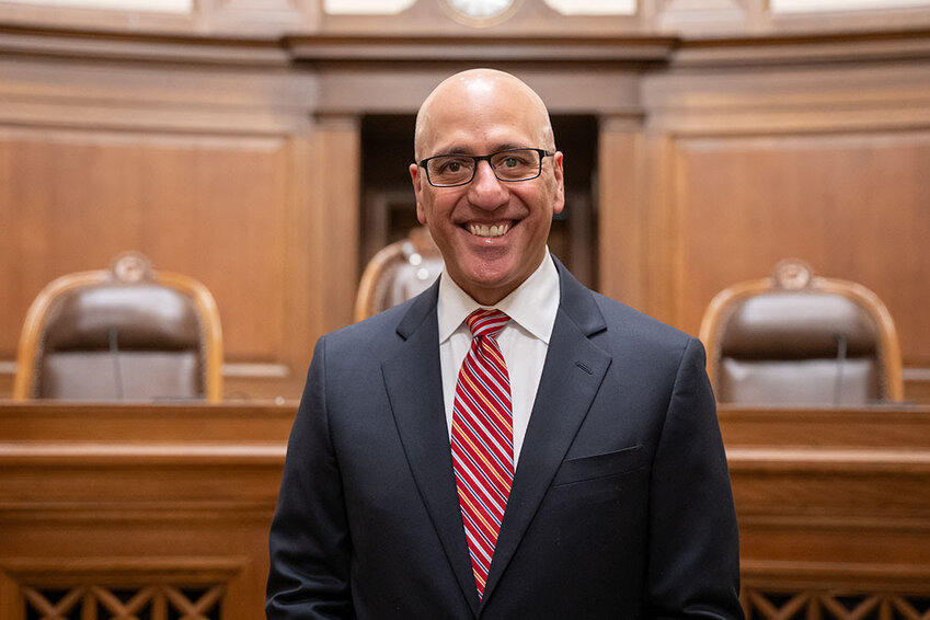Theo Angelis, a Seattle litigator, was appointed to the Washington Supreme Court by Gov. Bob Ferguson on Monday, March 9, 2026, in Olympia. (Photo courtesy of the governor&rsquo;s office)