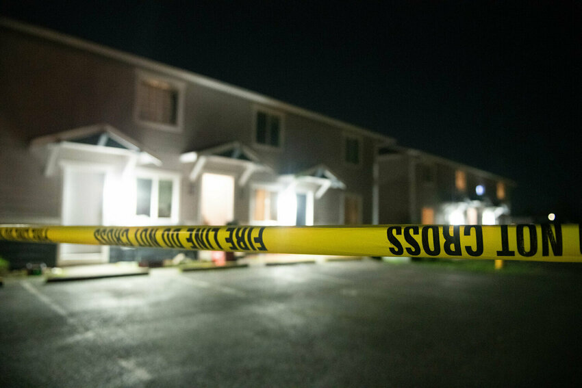 Members of the Washington State Office of Independent Investigations were at the scene of a fatal police shooting on Sunday, Jan. 12, 2025, in the 400 block of North Ash Street in Centralia.