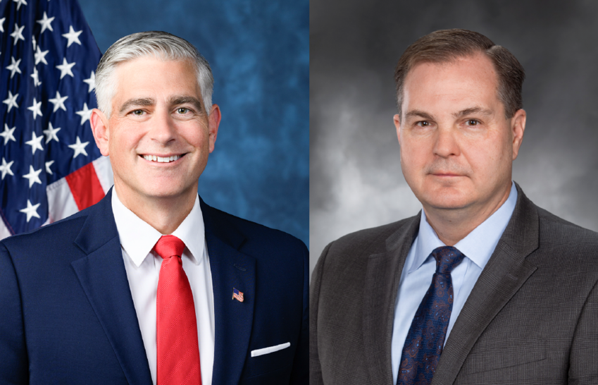 John Braun, right, represents the 20th Legislative District in the Washington State Senate and serves as the Senate Republican Leader. Michael Baumgartner, left, represents Washington&rsquo;s 5th Congressional District in the U.S. House of Representatives. He previously chaired the Senate Commerce and Labor Committee, and served as Spokane County Treasure