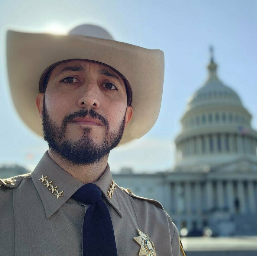 Pacific County Sheriff Daniel Garcia is pictured at the U.S. Capitol in this photo from his campaign website.