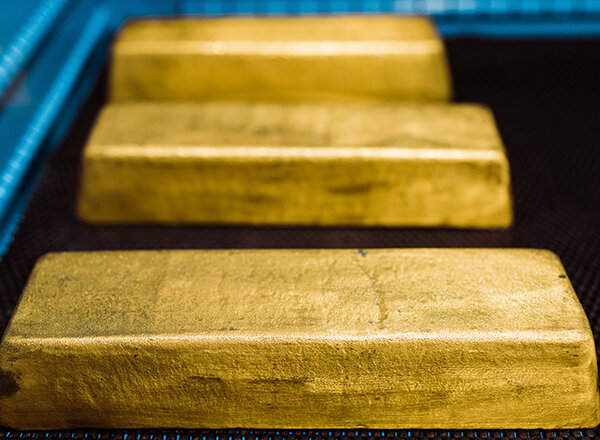 Gold bars are photographed at the Texas Bullion Depository, the nation&rsquo;s first state-run depository for precious metals. More states are eying legislation on gold to hedge against inflation.