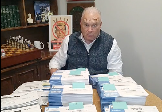 Rep. Jim Walsh announced the discovery of the ballots in a live video on Facebook Thursday.