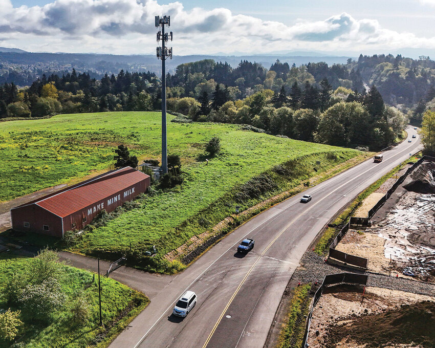 The historic Make Mine Milk building sits near the Exit 16 interchange in La Center. On Wednesday, May 13, the La Center City Council approved a contract to move and reconstruct the donated building at the city&rsquo;s future downtown park near Fifth Street and Birch Avenue.