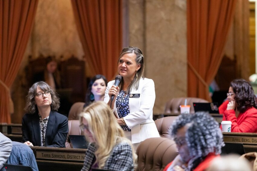 State Rep. Tarra Simmons, D-Bremerton, sought to have an ethics complaint dismissed this week. The Legislative Ethics Board denied her request and will hold a public hearing on the allegations next month. (Photo courtesy of Legislative Support Services)