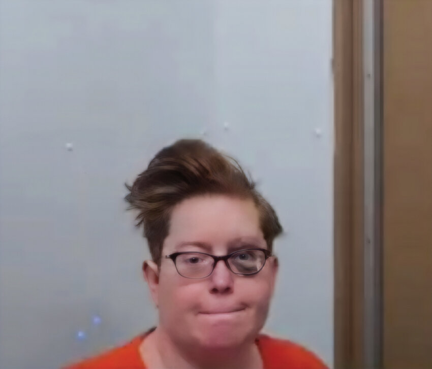 Anna Hartley, a suspect in a Clark County child sex abuse case, appeared with a black eye and pleaded not guilty during her Monday, May 18, arraignment in Clark County Superior Court.