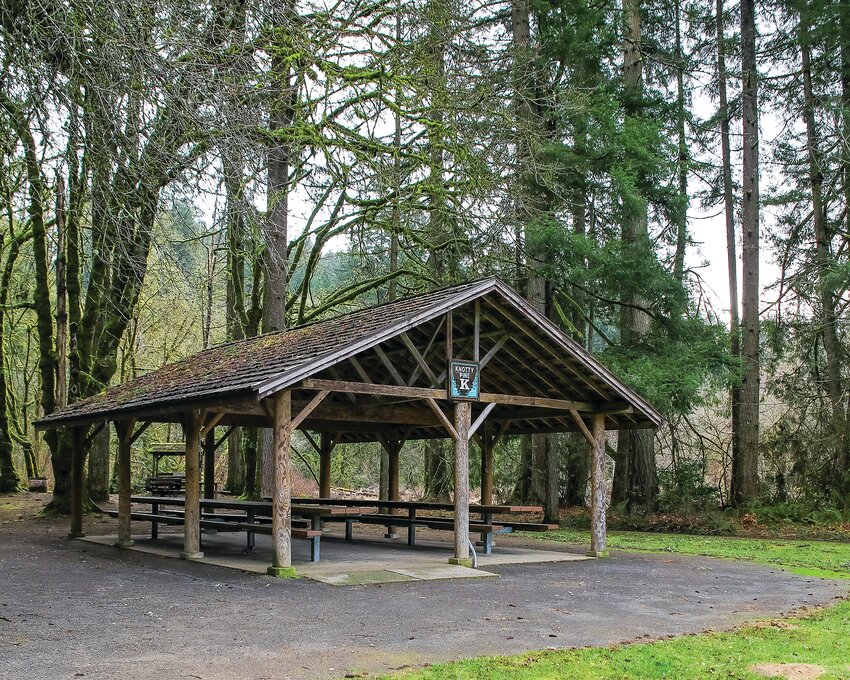 A picnic shelter stands at Lewisville Regional Park, one of Clark County&rsquo;s 10 regional parks. Clark County officials say regional parks are struggling with increasing maintenance backlogs and staffing shortages. Leaders are now considering long-term funding solutions, a topic discussed at a May 20 council workshop.